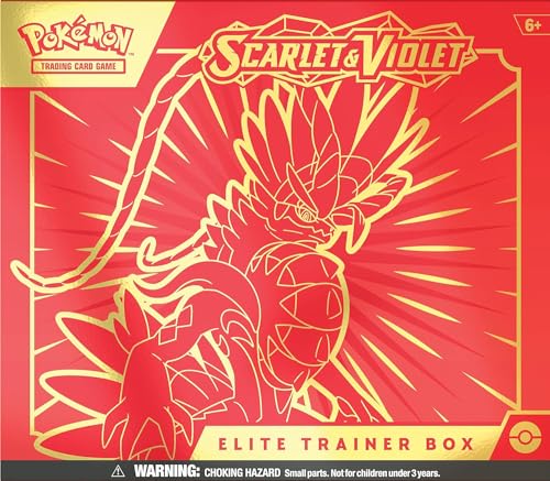 TCG: Scarlet & Violet Elite Trainer Box-Koraidon Red(1 Full Art Promo Card. 9 Boosters and Premium Accessories)