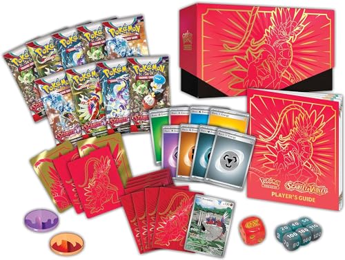 TCG: Scarlet & Violet Elite Trainer Box-Koraidon Red(1 Full Art Promo Card. 9 Boosters and Premium Accessories)