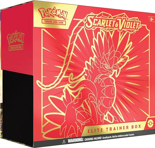 TCG: Scarlet & Violet Elite Trainer Box-Koraidon Red(1 Full Art Promo Card. 9 Boosters and Premium Accessories)